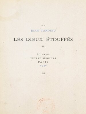 cover image of Les dieux étouffés